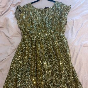 Gold dress